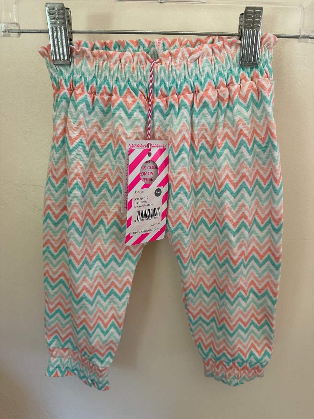 NWT Pumpkin Patch Baby Girls Atlantica Chevron Swimsuit 3-6 Months